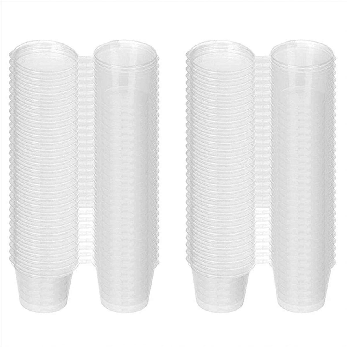 100 Pieces Small Plastic Containers with Lids