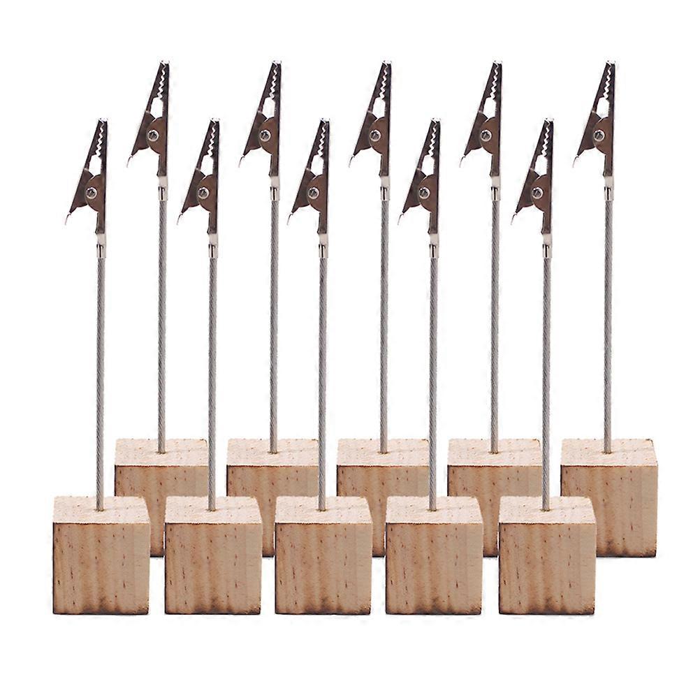10pcs Creative Table Number Holder for Wedding Table Name with Clips for Picture Memo Note or Photo Stand