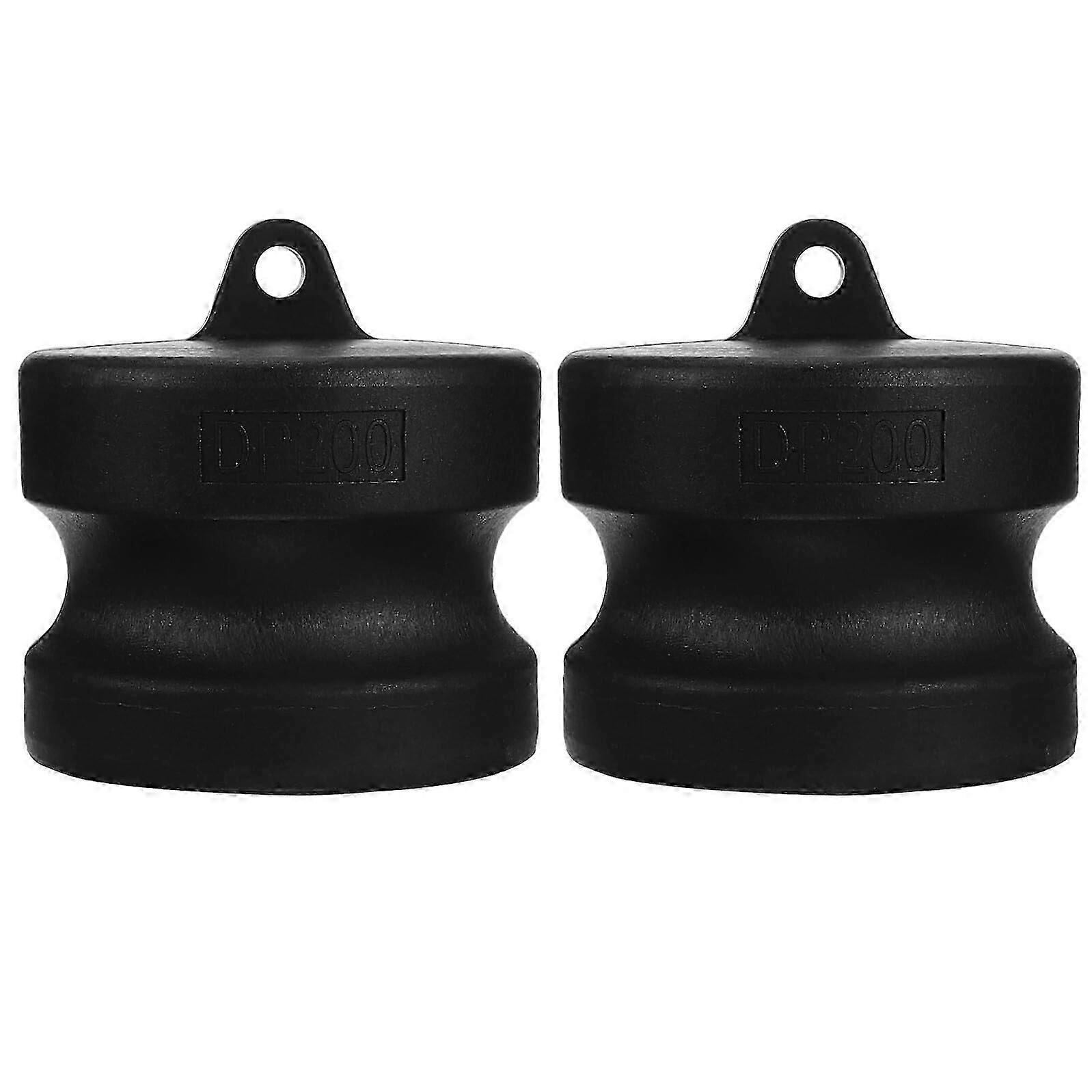 2 Pack Plastic Camlock Dust Plug DP Type Quick Disconnect Coupling for Hose and Pump