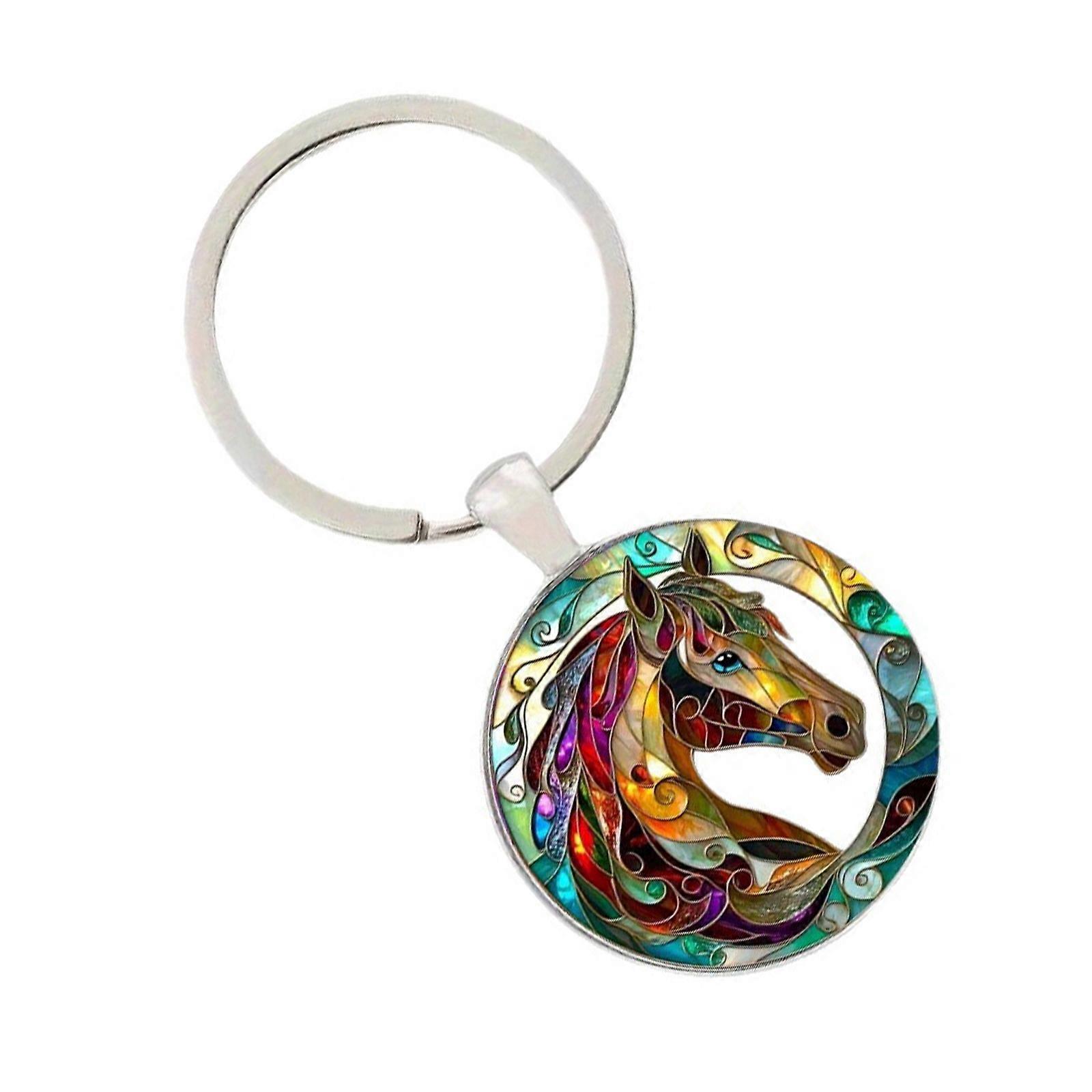 Versatile Horse Design Keychain for Bag Charm Key Accessories and Decorative Items Key Holder Accessory Multicolor