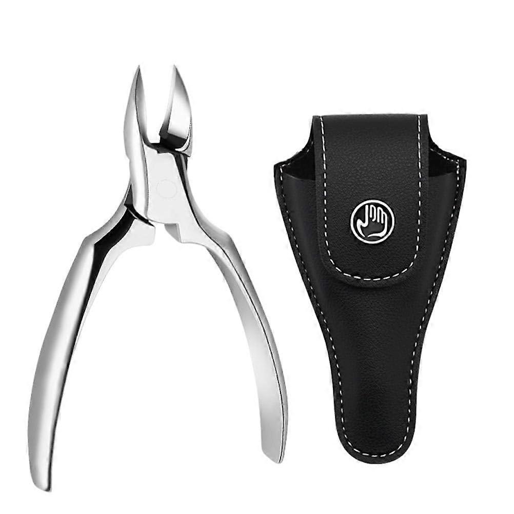 Professional Stainless Steel Cuticle Trimmer and Precision Scissors for Manicure Pedicure with Case