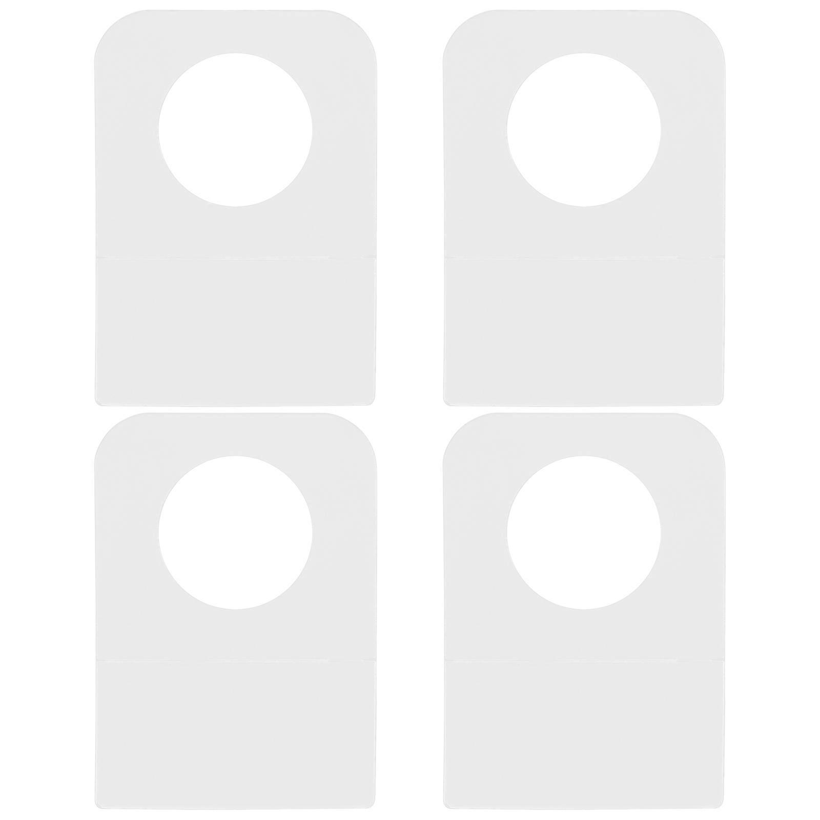 Clear Plastic Hanging Tags Strong Adhesion Square Shape For Home Organization 500Pack