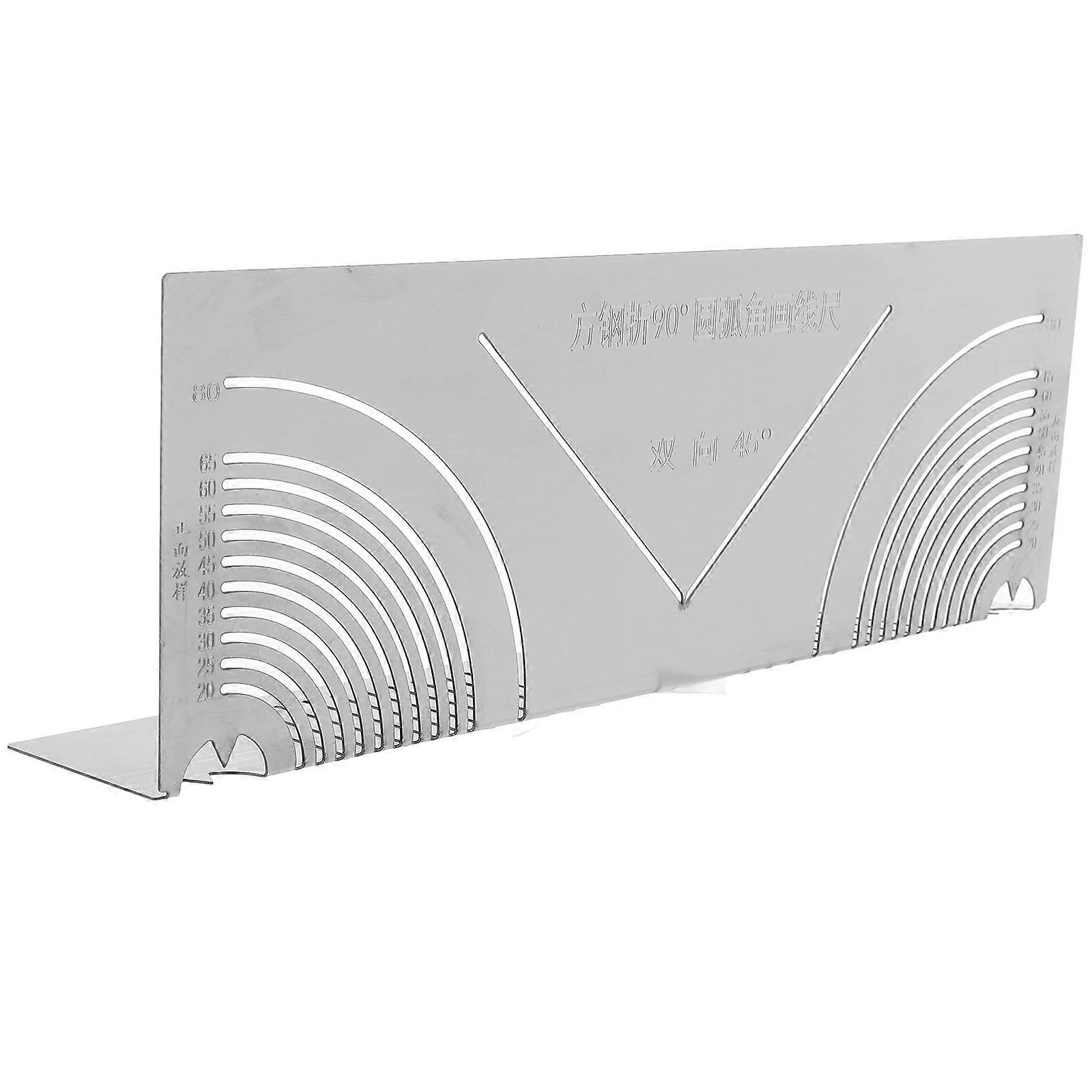 Multi-Function Arc Corner Mold Square Steel Tool for Accurate Marking