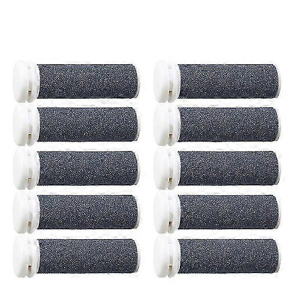 10-pack roller heads compatible with Emjoi Micro Pedi Nano, Replacement heads