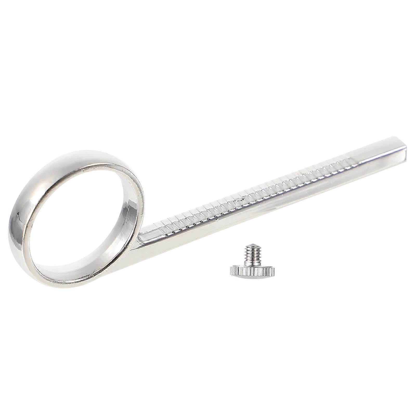 Trumpet Finger Ring and Slide Metal Replacement Accessory Silver 3Sets