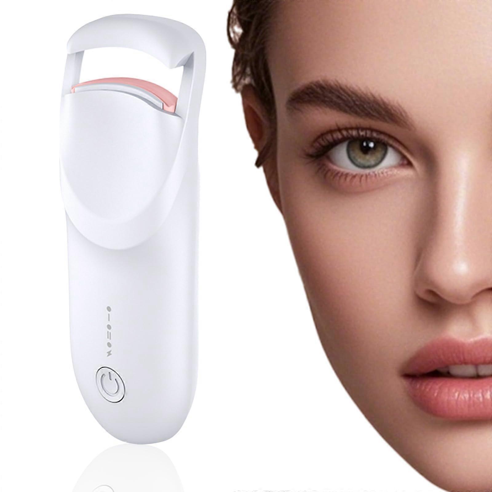 Heated Eyelash Curler with LED Display, Rechargeable, Adjustable Dual Temperature, Rapid Preheat