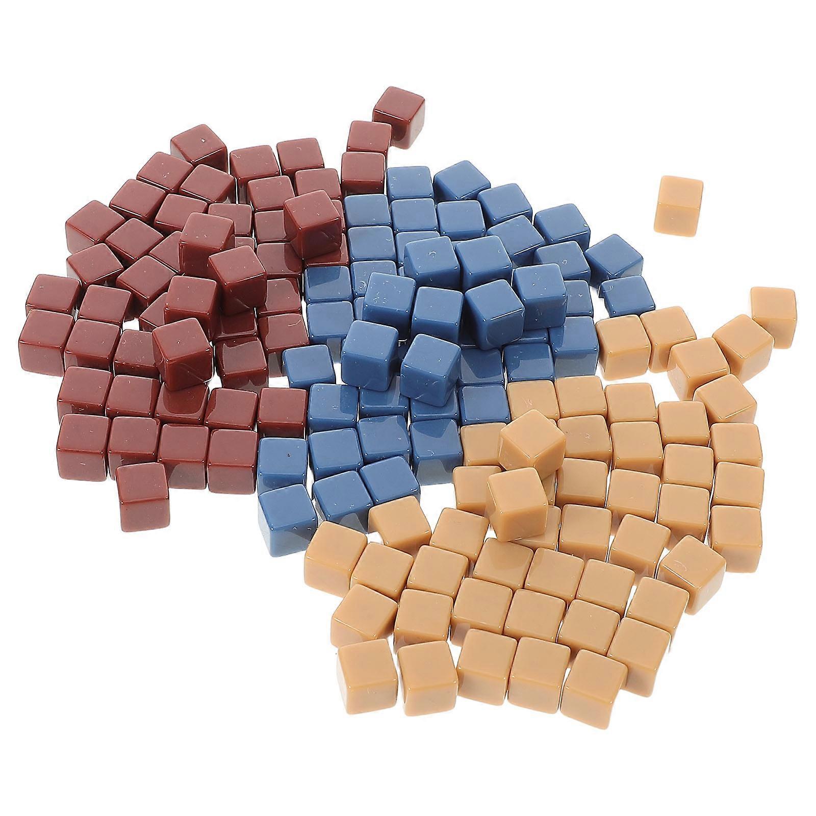 Teaching Acrylic Six Sided Cubes for Board Games 150Pcs Pack