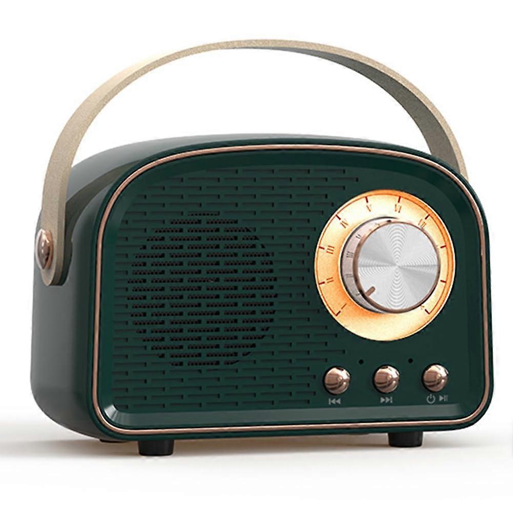 Retro Mini Bluetooth Speaker Classical Music Player Stereo Sound Subwoofer Portable Decorative Speakers Model Tiles B