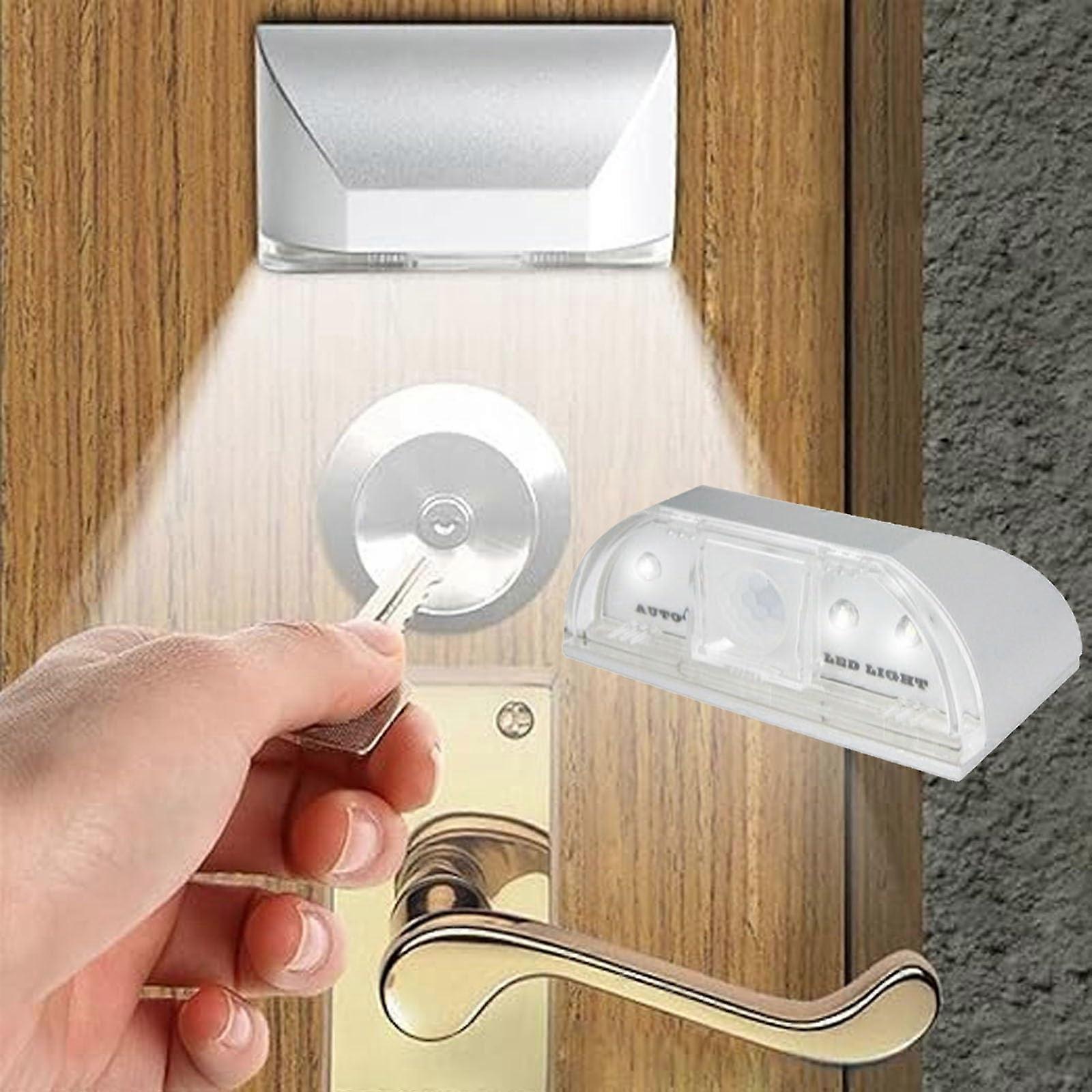Wireless Motion Sensor LED Keyhole Light with Bright Illumination for Doorway Hallway Kitchen White