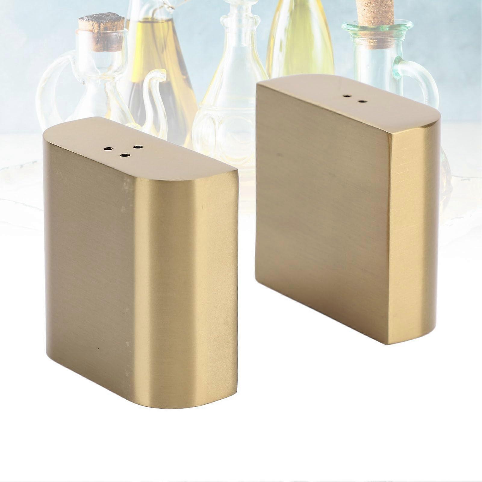 Stainless Steel Salt and Pepper Shaker Set with MoistureProof Lids, Rustproof 304 Spice Dispensers