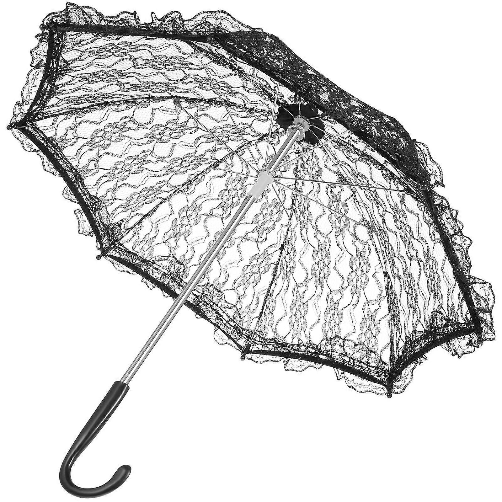 Wedding Bridal Lace Umbrella for Stage Performance Props 4Pcs