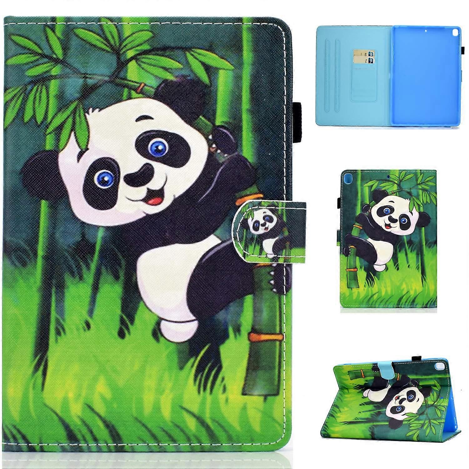 Pattern Printing Leather Card Holder Tablet Shell for iPad 10.2 (2021)/(2020)/(2019)