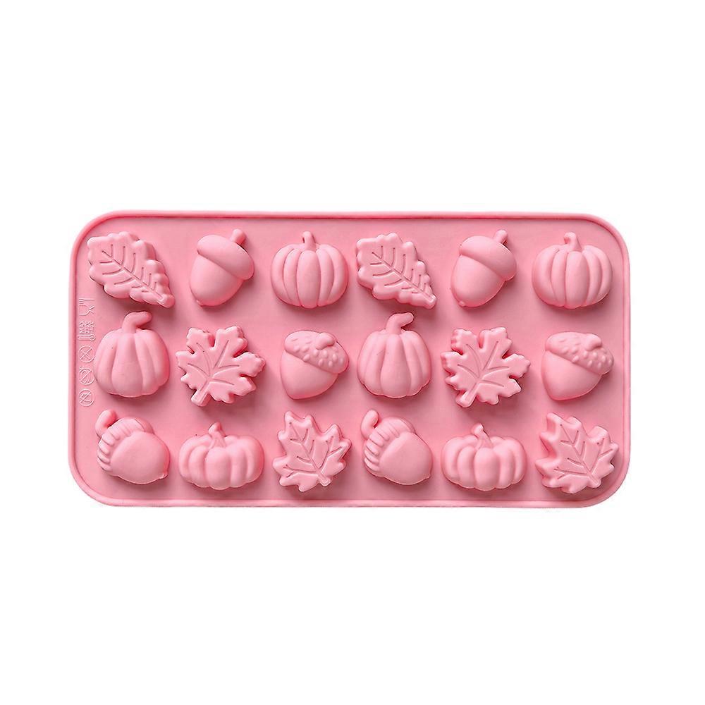 1pc  18 hole (pumpkin, leaf, nut) shape, suitable for ice cubes, chocolate, candy, baking molds