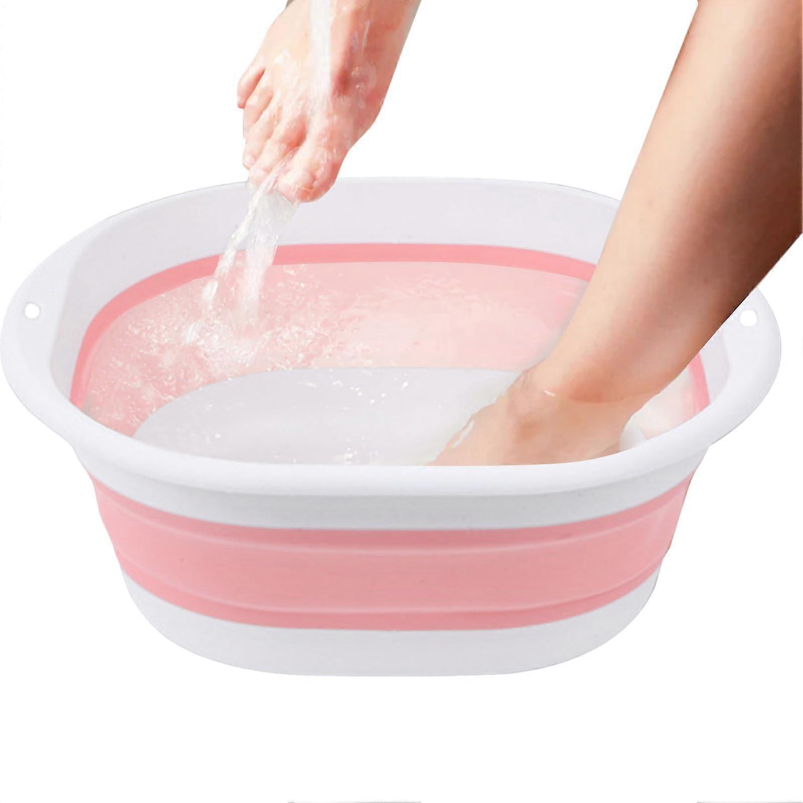 Portable Foldable Foot Bath Basin for Pool Beach and Camping with Soft Rubber Comfort
