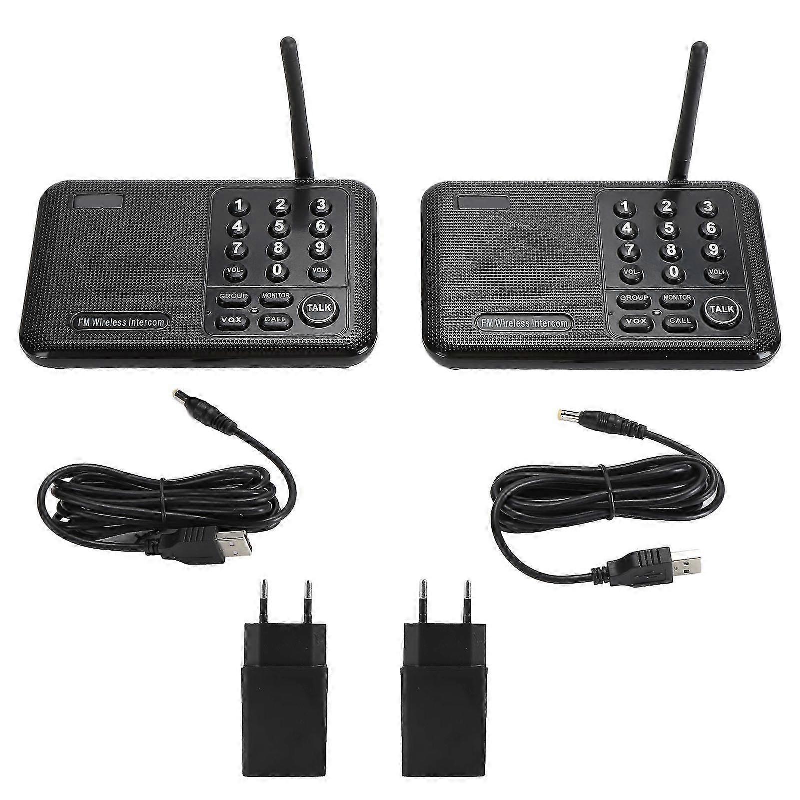 2025 Intercom System 3280ft Long Range 10 Channel 3 Code Anti Interference 8 Speed Volume Adjustment Wireless Intercoms for House Business Office