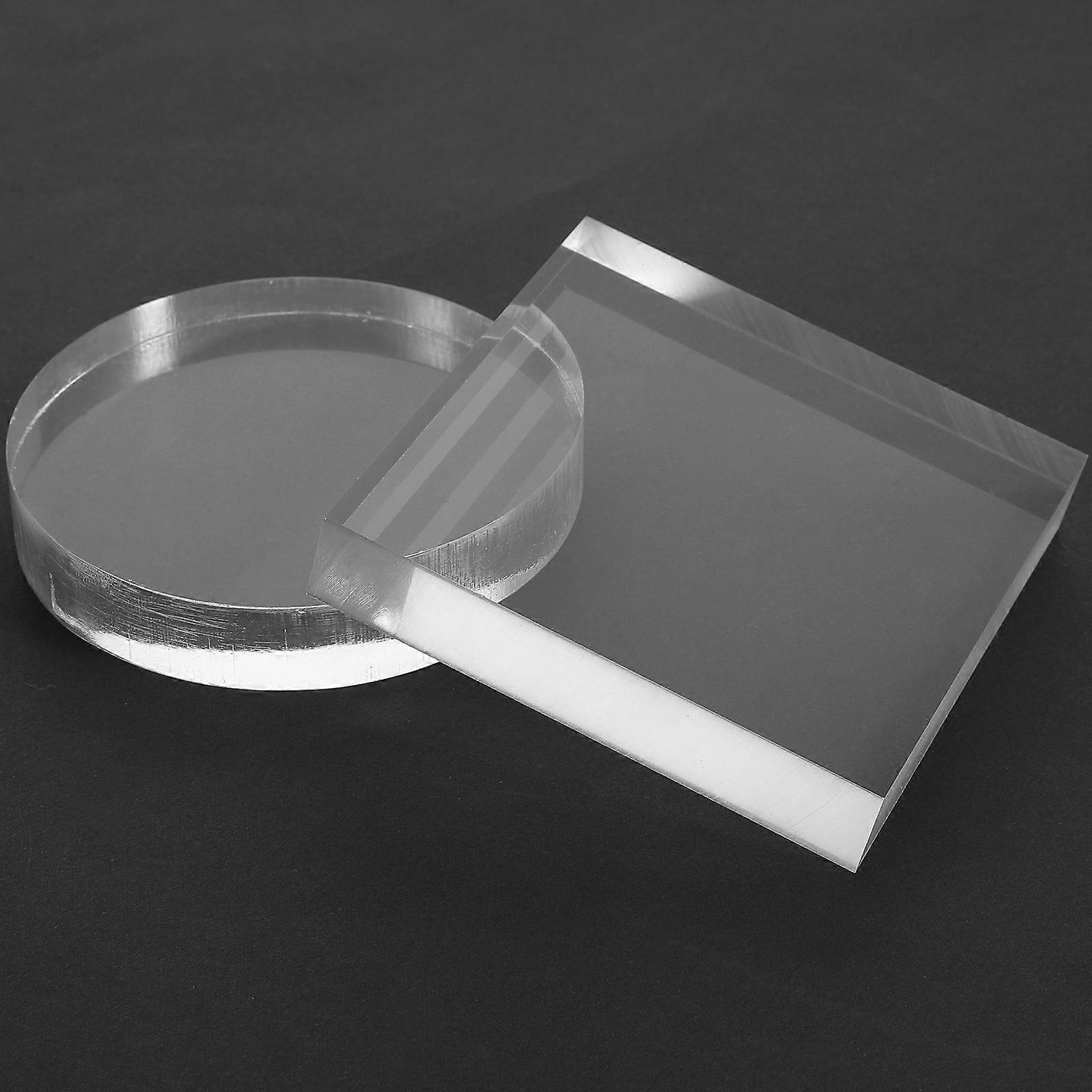 Photography Acrylic Display Block Clear Base Stand 10Pcs Set