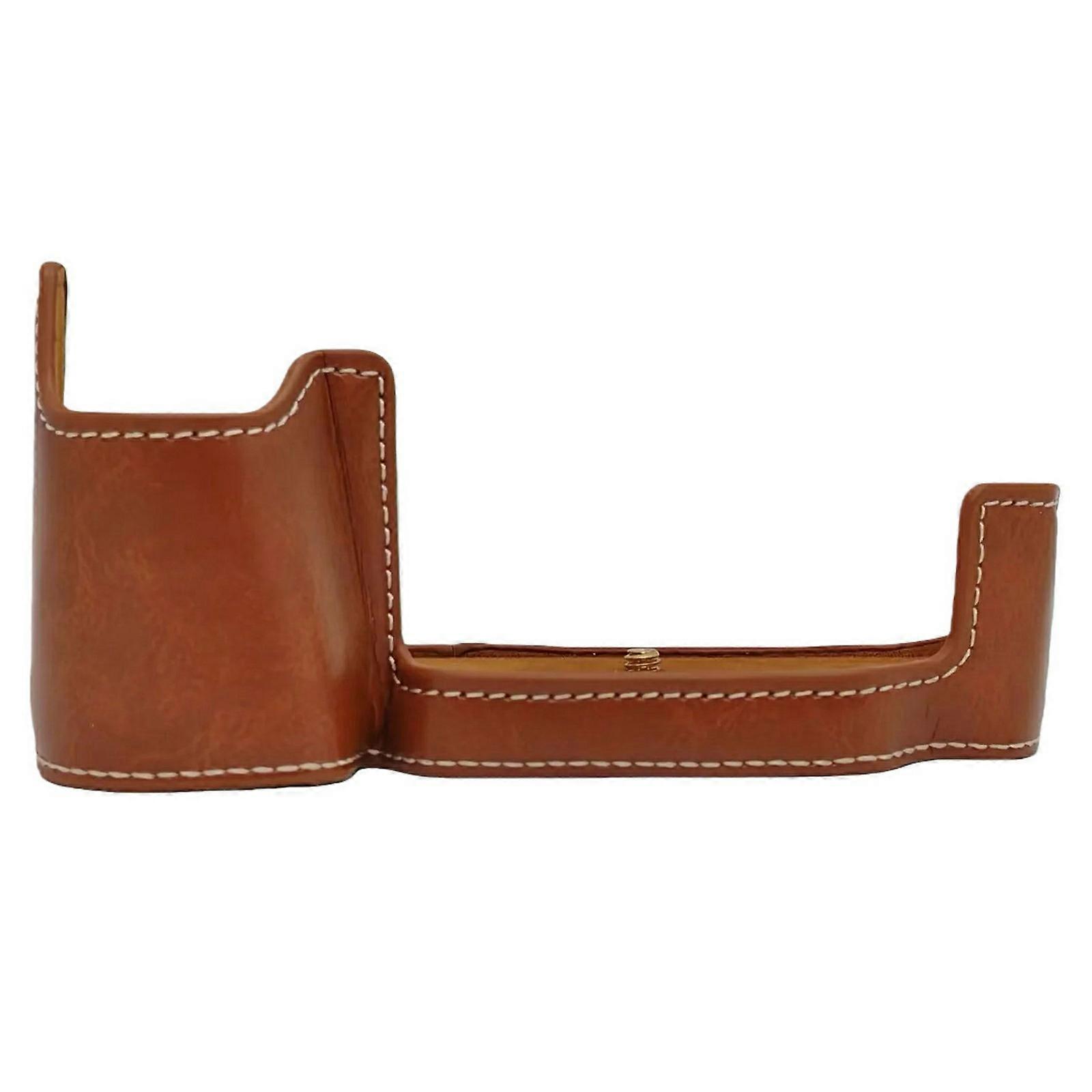 For Nikon D610/D600 PU Leather Camera Base Camera Protective Cover with Battery Access