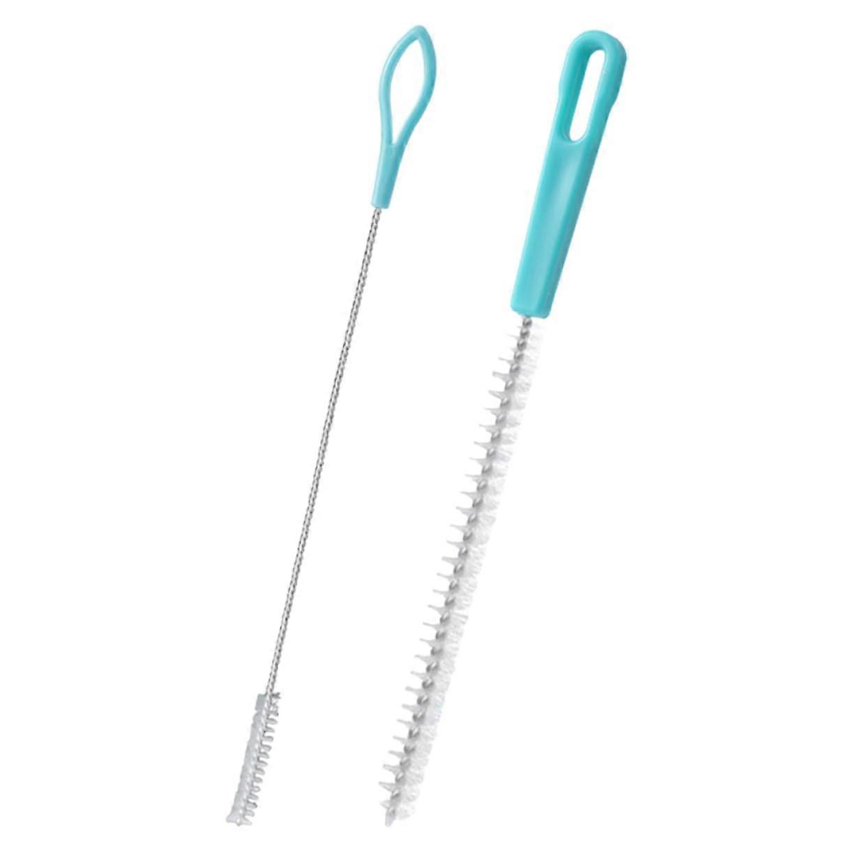 2pcs Long Handle Straw Cleaning Brush Set with Ergonomic Grip for Kitchen MultiSize Cleaning