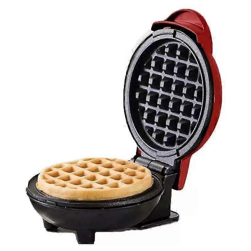 Mini Waffle Maker 220V with Indicator Light, Nonstick Surface for Pancakes, Eggs and Cookies