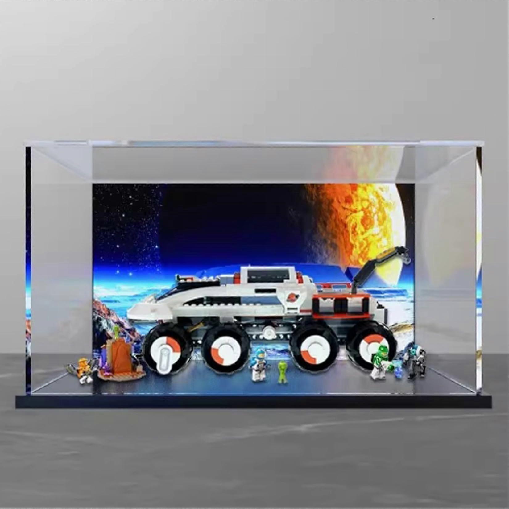 Acrylic Display Case for  60432 Space Crane, Clear Dustproof Showcase with UV Resistant Panels, Easy Assembly