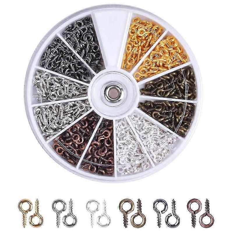 Mini Eye Hooks 600 pcs Screw Eye Bails Stainless Steel
