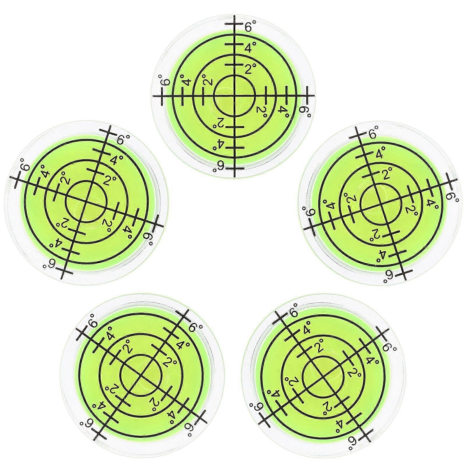 5pcs Small Level Bubble Circular Bubble Level Mini Level Small Leveler Spirit Level
