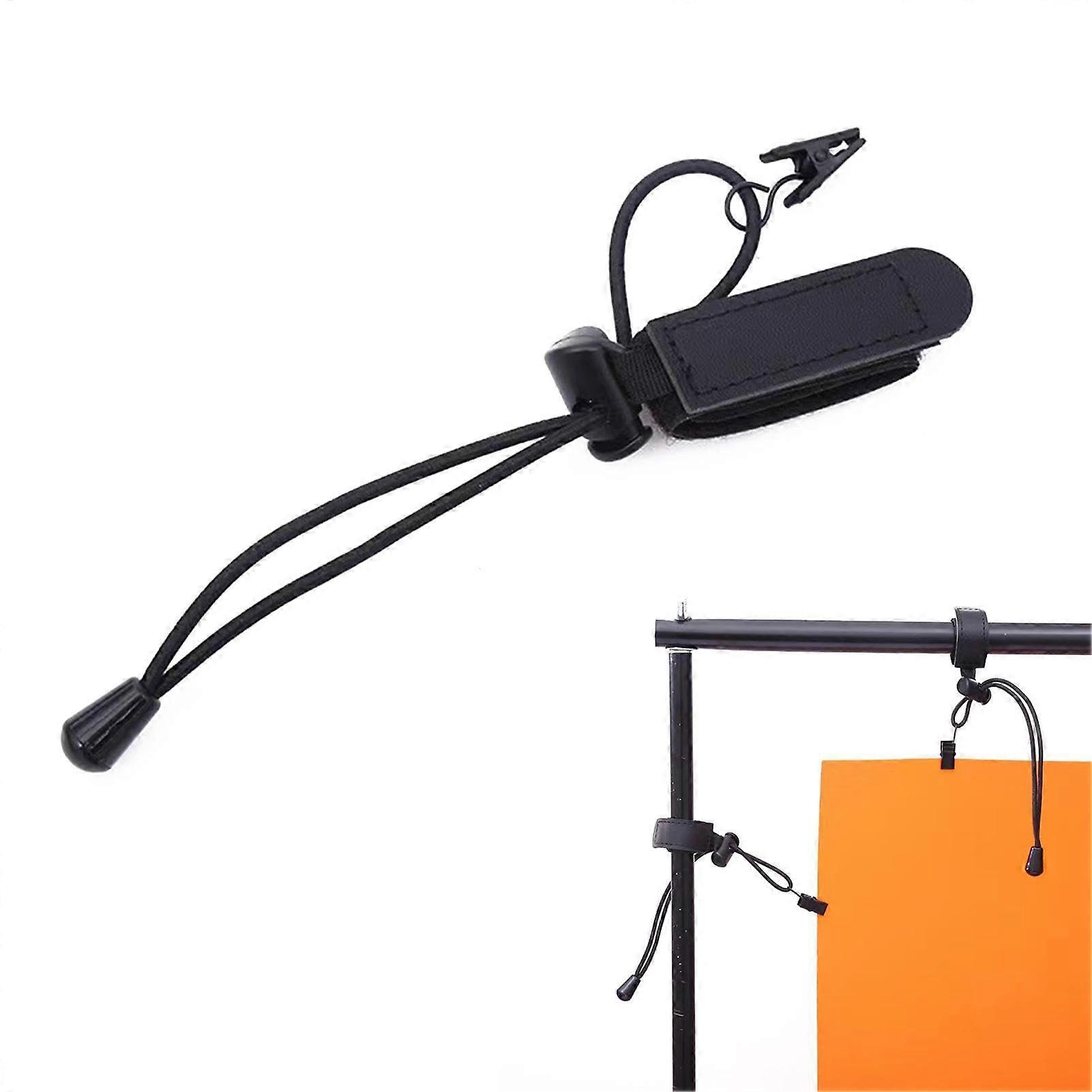 Backdrop Clamps Adjustable Photography Backdrop Clips with Rope Secure FabricSafe Grip