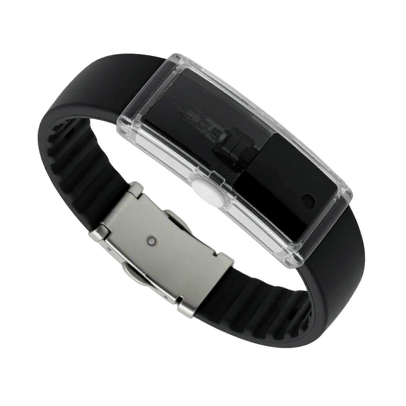 Modern Perfume Distributor Bracelet Offering Compact And Lightweight Design Easy Application For Active Lifestyles  Black