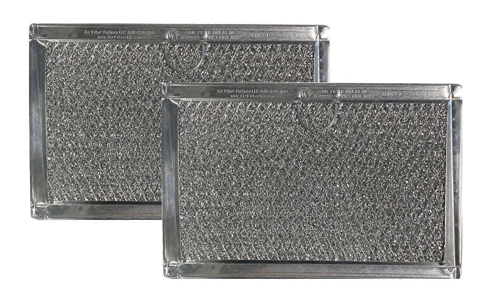 Microwave Grease Filter 2 Pack, Compatible Whirlpool 6802A Aluminum Mesh, Restores Ventilation Efficiency