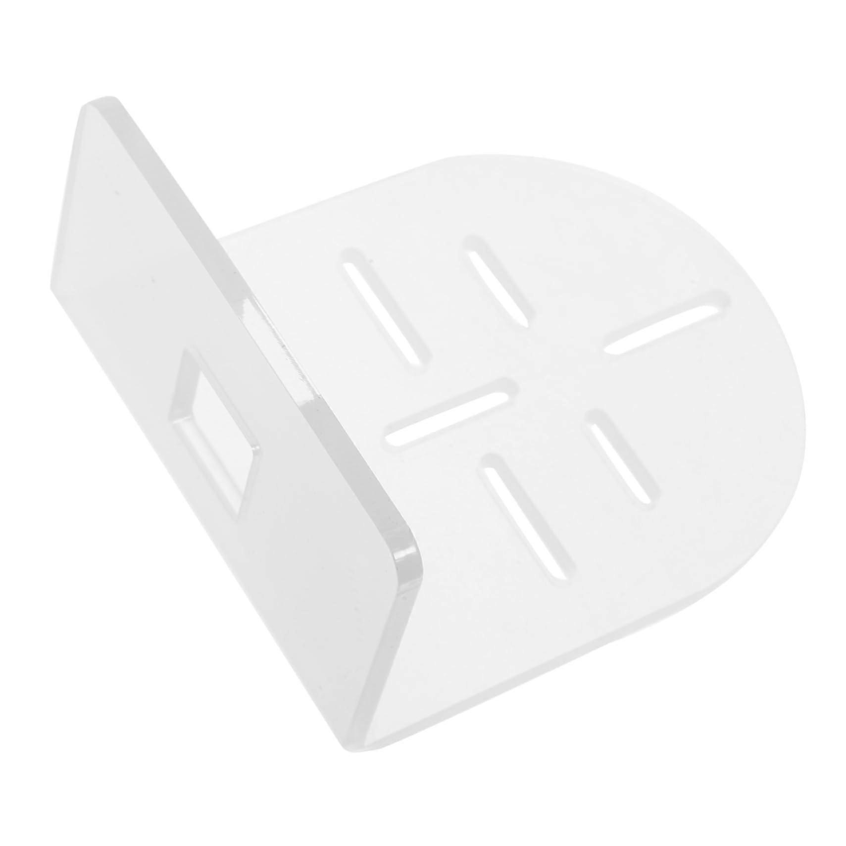 No Drill Security Camera Wall Mount with Transparent Acrylic Floating Shelf for Indoor Use