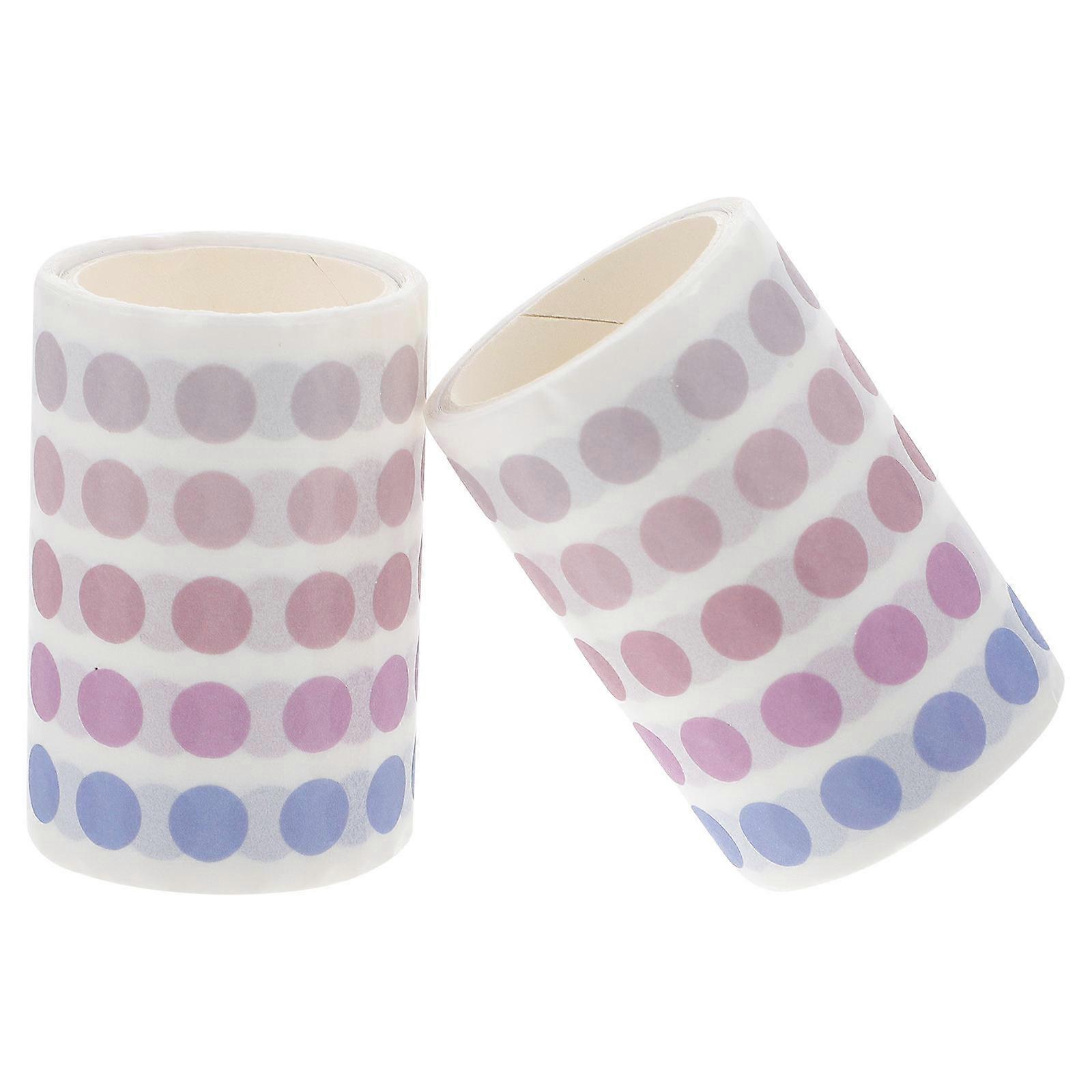 Washi Tape Coil for Decoration 2Pcs Basic Color Planner Sticker
