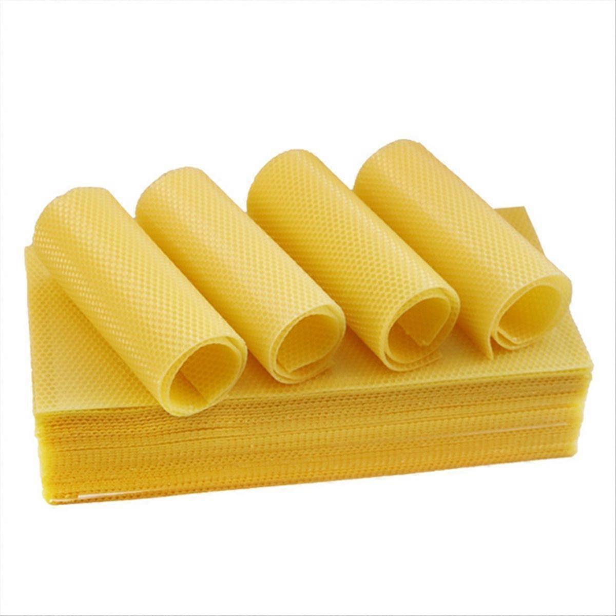 30Pcs Bee Hive Foundation Sheets, Deep Beeswax Foundation Sheets