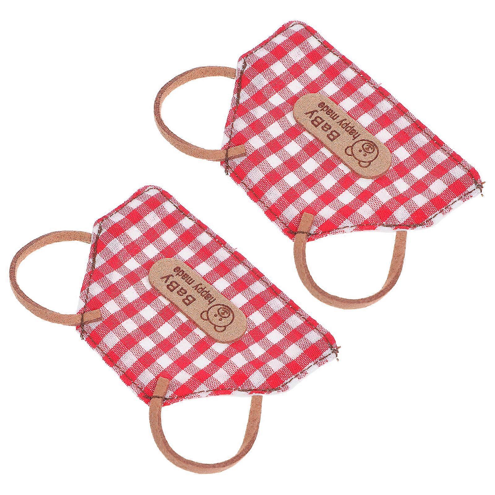 Mini Doll Aprons for Kitchen Doll Accessories with 2Pcs