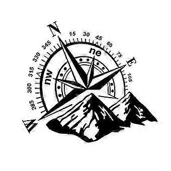 1 pz Adesivo laterale per auto fuoristrada SUV Compass Mountain Decals Adesivo compatibile con SUV fuoristrada impermeabile