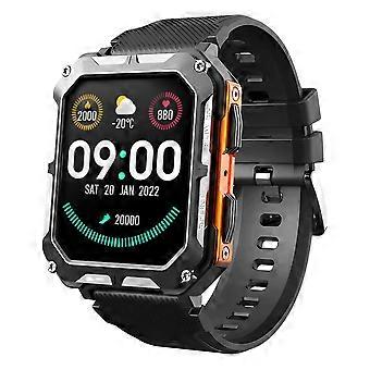 Robuste, wasserdichte Smartwatch für Herren, IP68-stoßfest, Fitness-Tracker, 14 Tage Akkulaufzeit