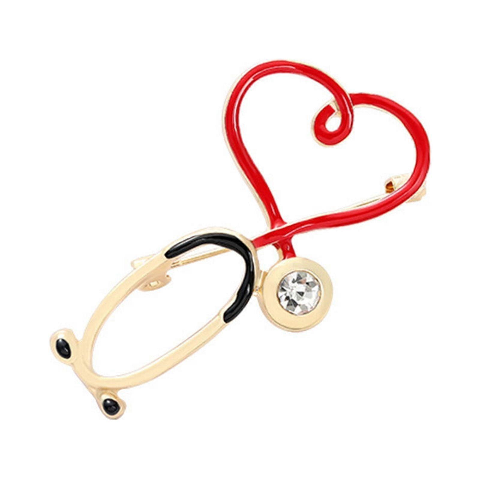 Creative Cartoon Heartbeat Red Shape Accessory Brooch