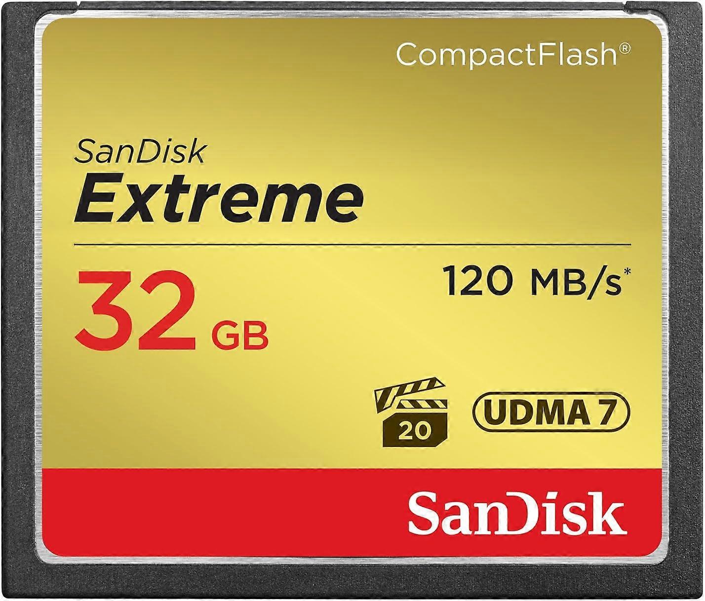 Sandisk Extreme - Flash Memory Card - 32 Gb - 567x - Compactflash