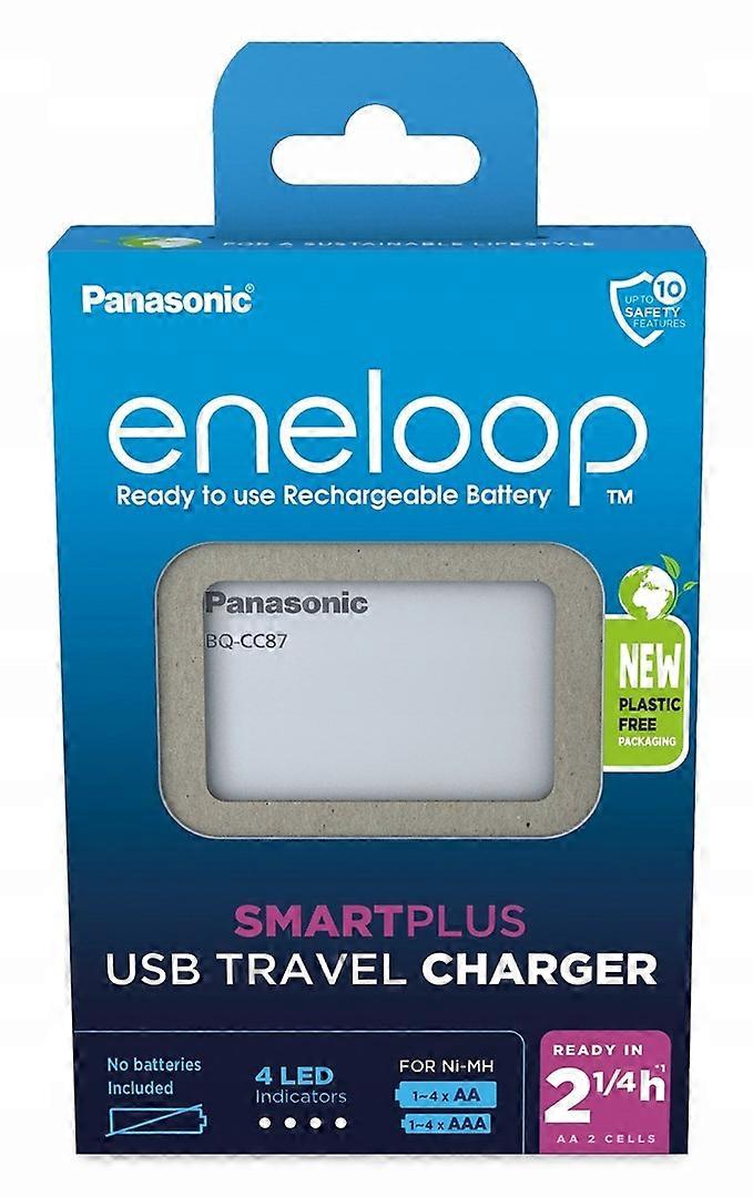 USB Batteriladdare Panasonic Eneloop Smartplus Bq-CC87 (BQ-CC87USB)