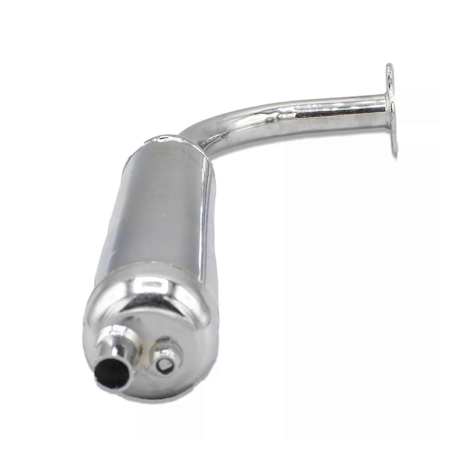 Motorized Bicycle Exhaust Pipe for 49cc80cc 2 Stroke Engine Replacement, Compact and Easy Install