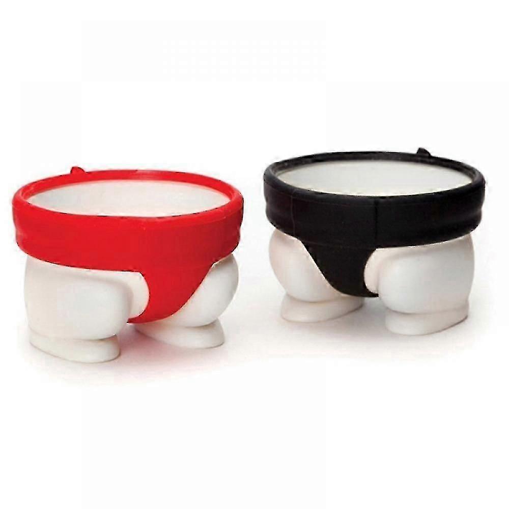2-teiliges Sumo-Eierbecher-Set, Kieselgel-Eierhalter, Kindergeschirr