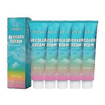 1-5x Hair Bleach Cream Natural Non-Irritating Professional Long Lasting Hair Bleach 100G_voke