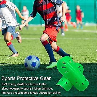 Protège-tibias de football (lot de 2) pour enfants et adultes. Rembourrage souple en EVA pour une absorption optimale des chocs et une prévention des blessures. Modèle à enfiler pour le mollet.