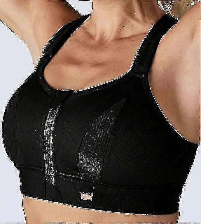 XXL Women's Workout Bra Comcompatible witht Fit Black, Compatible with Shefit