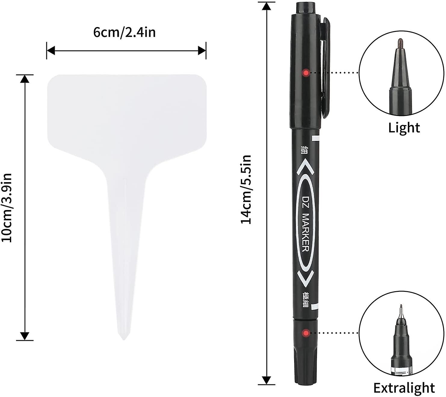 200 Pcs Plastic Plant Labels Garden Marker Vegetable Gardening Tags ,t