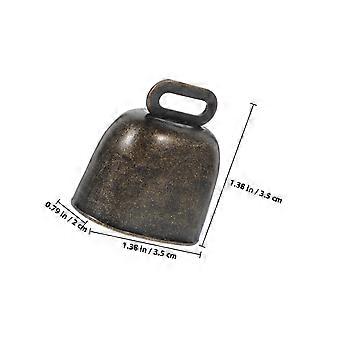 Sino de ferro para animais de estimação, estilo vaca, para evitar roubo, pastoreio, conjunto de 4 peças.