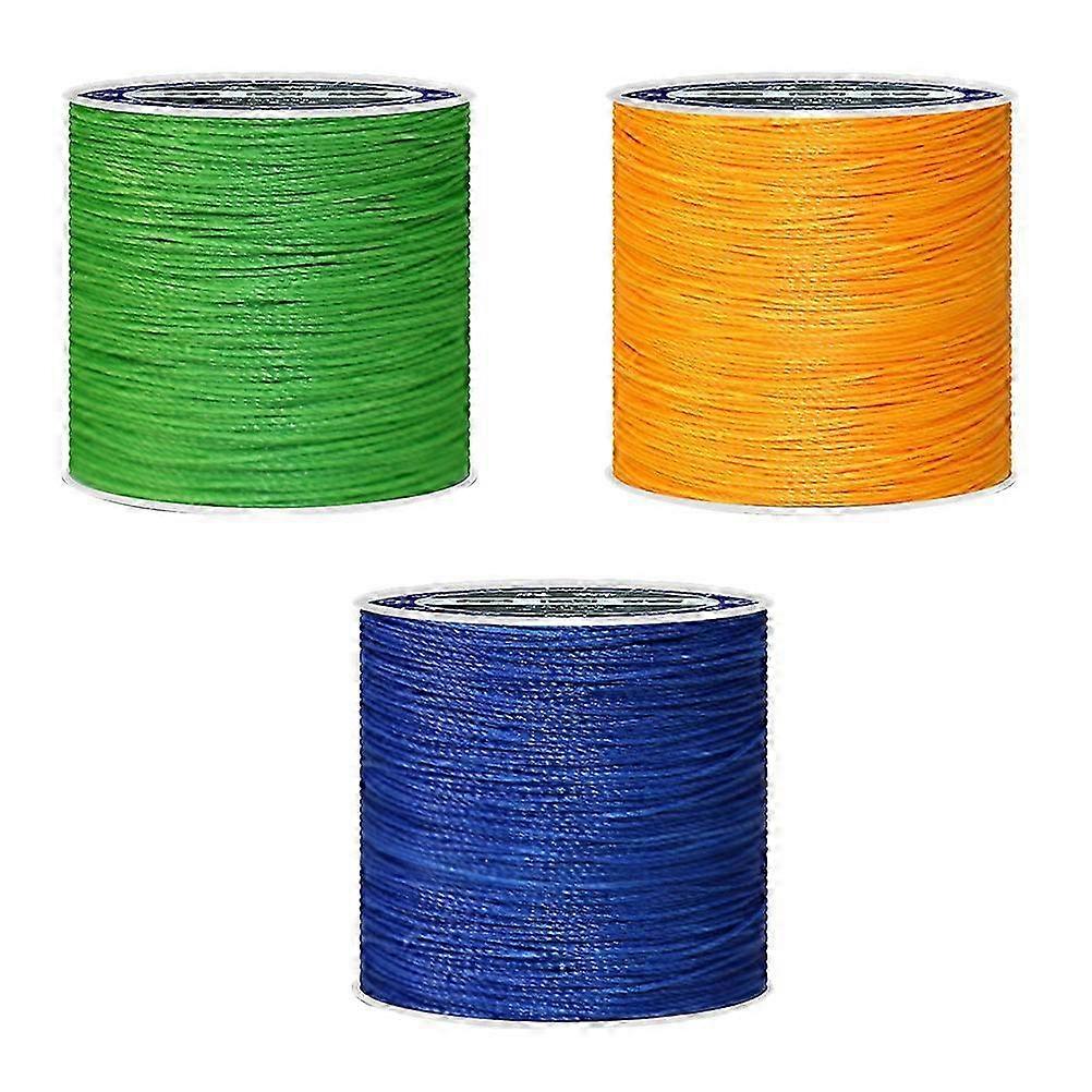 Nähgarn, gewachst, 3-teilig, verschiedene Farben, Polyester