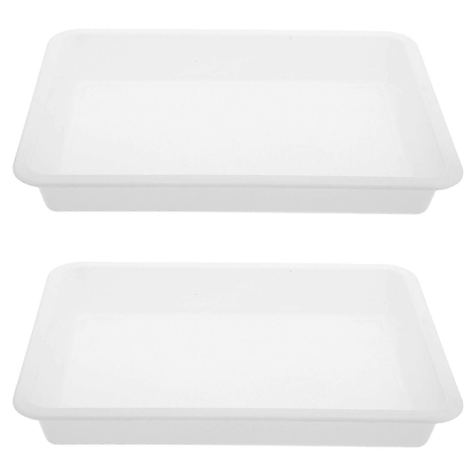 Plastic Drain Tray Stackable Activity Tray for Storage 2Pcs for Organizing