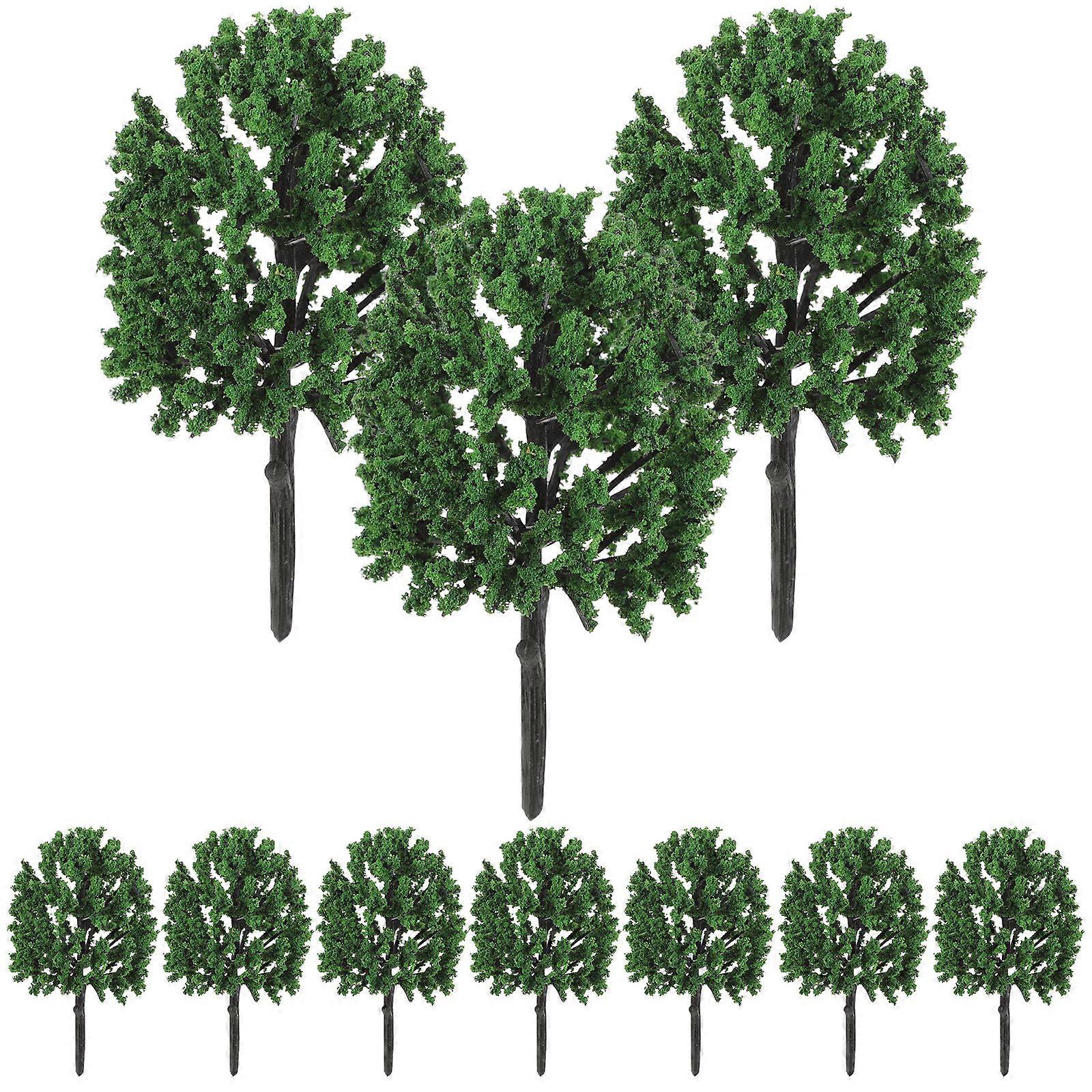 Plastic Tree Model Realistic Trees Model for Decor 30 Pieces