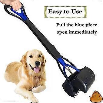 Non Breakable Dog Pooper Scooper Long Handle Jaw Clamp Waste Picker Shovel Tool