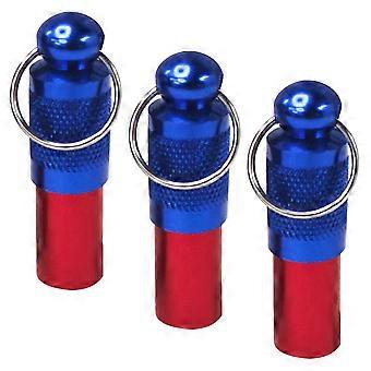 3pcs Dog ID Tag Bullet Shape Brass ID Tags Identity Bottle Tube for All Pets